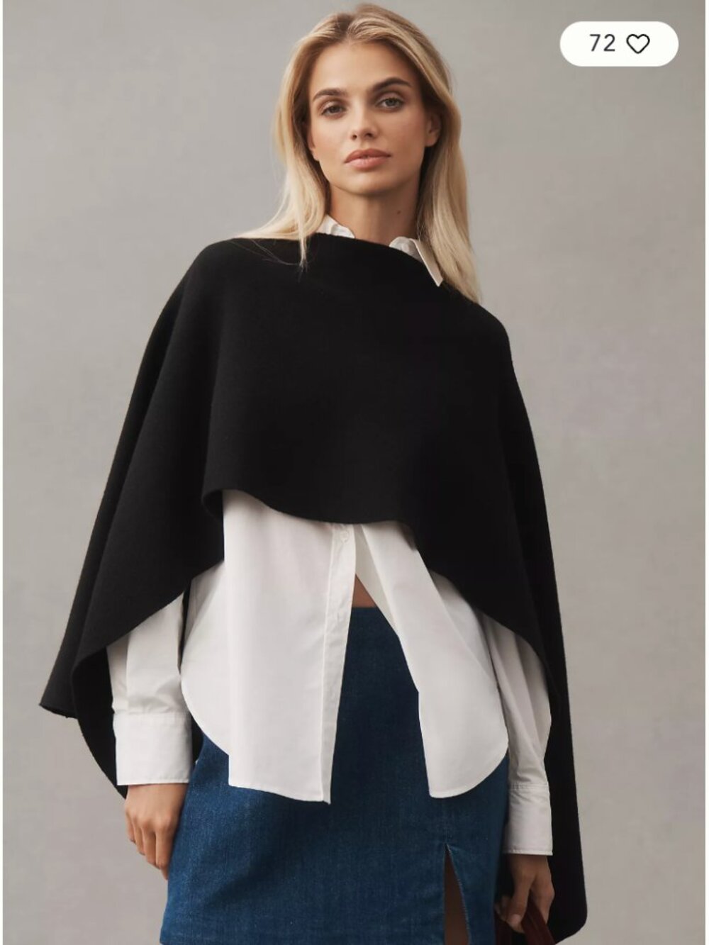 NWT Anthropologie Mare Mare Knit Poncho - One Size - Picture 2 of 7